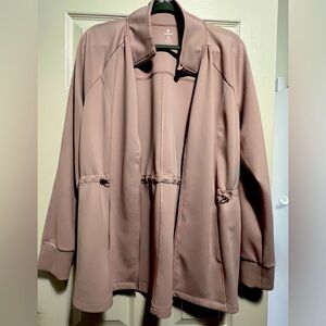 Dusty Rose altheisure zip up